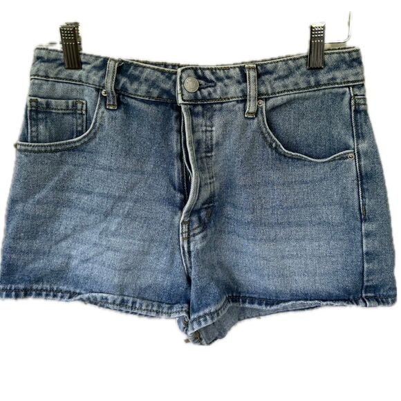 PacSun Women's 100% Cotton High Rise Festival Button Fly Denim Jeans Shorts 26 - Picture 1 of 6